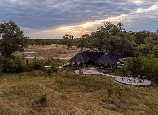 Little Sable safari camp in the heart of the Khwai Private Reserve Africa