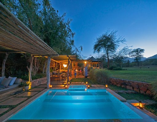 Kalepo Camp overlooking the Mathews Mountains, Samburu, Northern Kenya