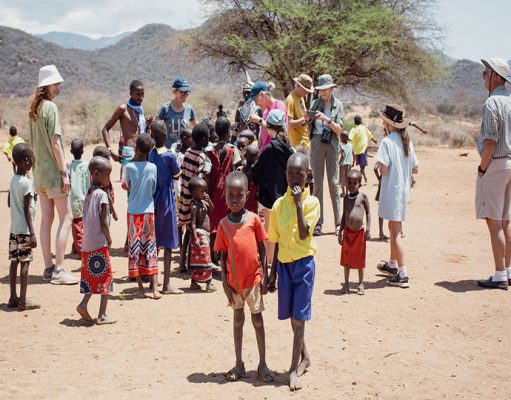 Kalepo Camp overlooking the Mathews Mountains, Samburu, Northern Kenya